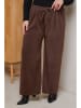 Curvy Lady Cordhose in Dunkelbraun