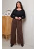 Curvy Lady Corduroybroek donkerbruin