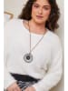 Curvy Lady Pullover in Weiß