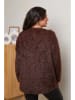 Curvy Lady Pullover in Dunkelbraun