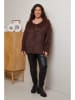 Curvy Lady Pullover in Dunkelbraun