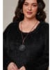 Curvy Lady Pullover in Schwarz