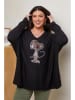 Curvy Lady Longsleeve in Schwarz
