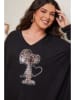 Curvy Lady Longsleeve in Schwarz