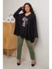 Curvy Lady Longsleeve in Schwarz
