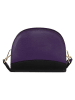 Mia Tomazzi Leren schoudertas "Cassala" paars - (B)23 x (H)19 x (D)9 cm