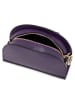 Mia Tomazzi Leder-Umhängetasche "Cassala" in Lila - (B)23 x (H)19 x (T)9 cm