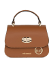 Mia Tomazzi Leder-Henkeltasche "Assab" in Hellbraun - (B)20,5 x (H)14 x (T)8 cm