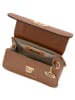 Mia Tomazzi Leder-Henkeltasche "Assab" in Hellbraun - (B)20,5 x (H)14 x (T)8 cm