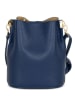 Mia Tomazzi Leder-Umhängetasche "Vepra" in Dunkelblau - (B)20 x (H)23 x (T)14 cm