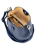Mia Tomazzi Leder-Umhängetasche "Vepra" in Dunkelblau - (B)20 x (H)23 x (T)14 cm