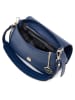 Mia Tomazzi Leder-Schultertasche "Bambaia" in Dunkelblau - (B)23 x (H)18 x (T)11 cm