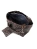 Mia Tomazzi Leder-Shopper "Barozzi" in Taupe - (B)31 x (H)36 x (T)20 cm