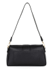 Mia Tomazzi Leren schoudertas "Bertinoro" zwart - (B)29 x (H)16 x (D)10 cm