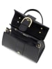 Mia Tomazzi Leder-Henkeltasche "Domaso" in Schwarz - (B)26 x (H)21 x (T)12 cm