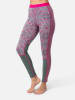 KARI TRAA Merinowoll-Thermounterhose "Else" in Pink/ Grün