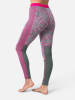 KARI TRAA Merinowoll-Thermounterhose "Else" in Pink/ Grün