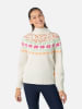 KARI TRAA Pullover "Ingrid" in Weiß/ Bunt