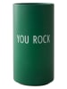 Design Letters Vase "Kiss" in Grün - (H)11 x Ø 5,5 cm
