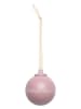 Design Letters Kerstballen "XMAS" roze/paars - 4 stuks