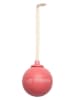 Design Letters Kerstballen "XMAS" roze/paars - 4 stuks