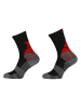 Zimtstern Sportsokken "Techsockz MTB Performance" zwart/grijs/rood