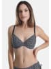 Sassa Bikini-Oberteil in Schwarz/ Weiß