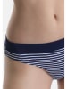 Sassa Bikini-Hose in Dunkelblau/ Weiß