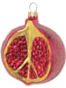 Krebs Glas Lauscha Christbaumornament "Granatapfel" in Rot - Ø 9 cm