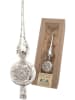 Krebs Glas Lauscha Reflex-Baumspitze in Silber - (H)23 cm