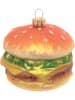 Krebs Glas Lauscha Kerstboomversiering "Hamburger" meerkleurig - (L)7,5 cm