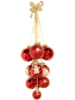 Krebs Glas Lauscha Kerstbaldecoratie rood/goudkleurig