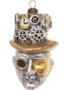 Krebs Glas Lauscha Kerstboomversiering "Steampunk" zilverkleurig/goudkleurig - (L)11 cm