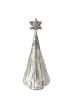 Boltze Decoratief object "Ametti" zilverkleurig - (H)34,5 x Ø 12,5 cm