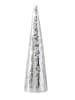 Boltze Dekoaufsteller "Disco" in Silber - (H)39 x Ø 11 cm