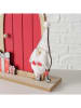 Boltze 2-delige set: decoratieve objecten beige/rood - (B)21 x (H)23,5 cm