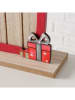 Boltze 2-delige set: decoratieve objecten beige/rood - (B)21 x (H)23,5 cm