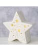 Boltze Decoratief ledobject "Maltesy" wit - (B)13 x (H)13 cm