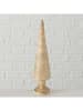 Boltze 2-delige set: decoratieve objecten "Noares" beige - (H)30 x Ø 7 cm