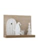 Boltze Decoratief object "Sigo" lichtbruin/wit - (B)20 x (H)15 x (D)8 cm