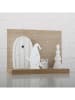 Boltze Decoratief object "Sigo" lichtbruin/wit - (B)20 x (H)15 x (D)8 cm