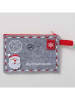 Boltze 2-delige set: geschenktasjes "Brev" grijs/rood - (B)19 x (H)13 cm