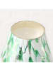 Boltze Kerzentopf "Dotti" in Grün/ Weiß - (H)17,5 x Ø 10 cm