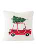 Boltze Kussen "Criso" wit/rood/groen - (L)45 x (B)45 cm
