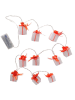 Boltze LED-Lichterkette "Surprise" in Weiß/ Orange - (L)150 cm
