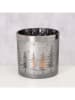 Boltze Windlicht "Coppa" in Silber - (H)15 x Ø 15 cm