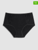 COTONELLA Pełne figi high waist (2 pary) w kolorze czarnym