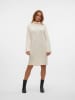 Vero Moda Sukienka dzianinowa w kolorze kremowym