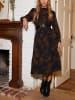 Milan Kiss Kleid in Schwarz/ Braun