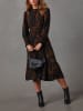 Milan Kiss Jurk zwart/bruin